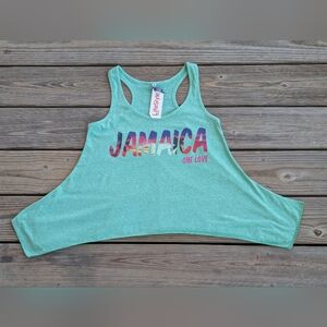 Green Jamaica One Love Tank Top